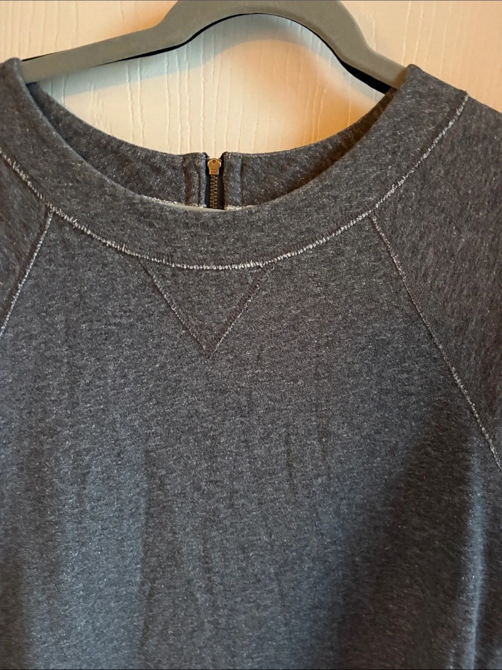 J. Crew Heather Gray Short Sleeve Tunic